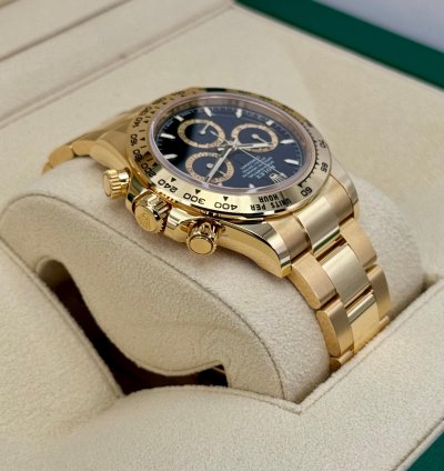 Rolex Daytona New 2025 Daytona 40mm 126508 18k Yellow Gold Black Dial