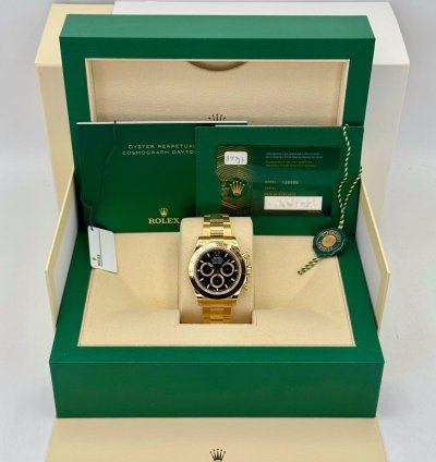Rolex Daytona New 2025 Daytona 40mm 126508 18k Yellow Gold Black Dial