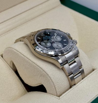 Rolex Daytona New 2025 Daytona 40mm 126509 White Gold Black Dial