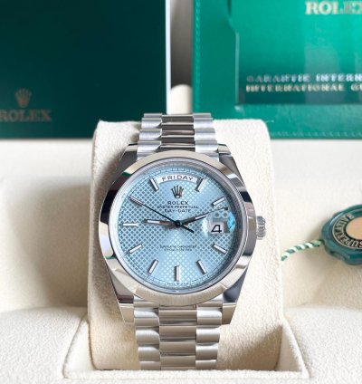 Rolex Day-date 40 Plat Day-date 40 Blue Motif Index