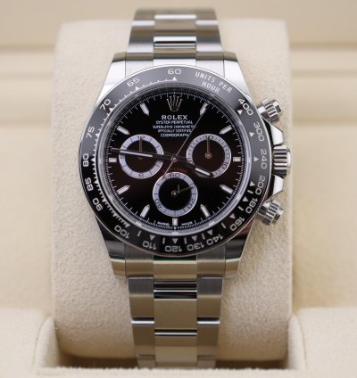 Rolex Daytona New 2025 Daytona Black Dial 126500ln Unworn Full Set