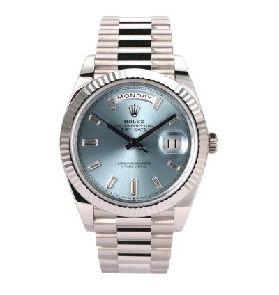 Rolex Day-date 40 Platin Ref 228236 Eisblau Diamand