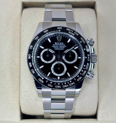 Rolex Daytona New 2025 Rolex Daytona 40mm 126500ln Stainless Steel Black Dial