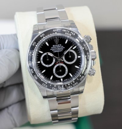 Rolex Daytona New 2025 Stickers 126500ln Black Oyster Steel 40 Mm