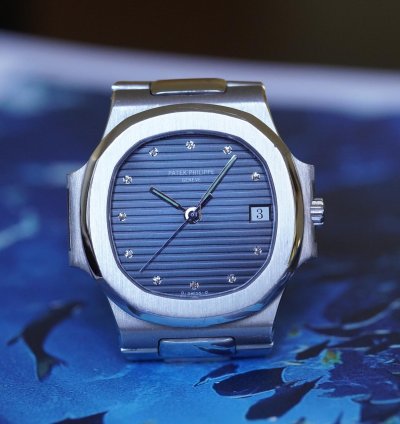 Patek Philippe Nautilus Platinum Diamond Dial 3800 1p-001