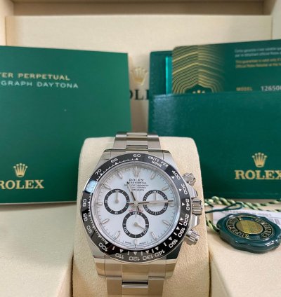 Rolex Daytona New 2025 Unworn Cosmograph Daytona Steel Panda 126500ln Full Set