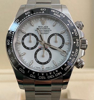 Rolex Daytona New 2025 Unworn Cosmograph Daytona Steel Panda 126500ln Full Set
