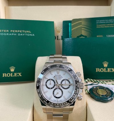 Rolex Daytona New 2025 Unworn Cosmograph Daytona Steel Panda 126500ln Full Set