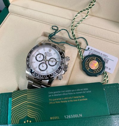 Rolex Daytona New 2025 Unworn Cosmograph Daytona Steel Panda 126500ln Full Set