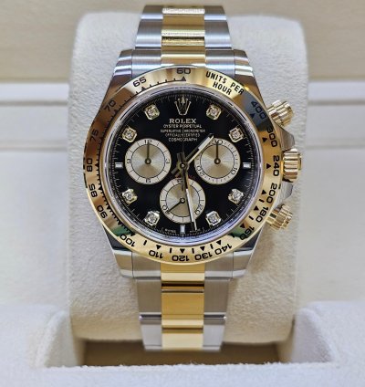 Rolex Daytona New Black Dial With Diamonds