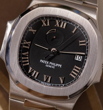 Patek Philippe Nautilus Power Reserve 3710 1a-001 Black Roman Dial