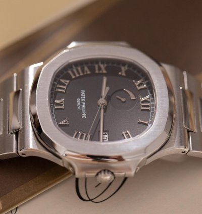 Patek Philippe Nautilus Power Reserve 3710 1a-001 Black Roman Dial