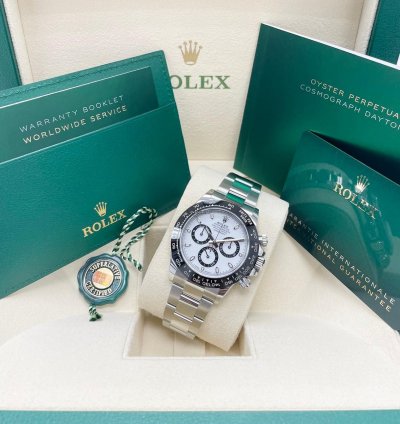 Rolex Daytona New Daytona 116500ln Stainless Steel Cosmograph 40mm White Panda Ceramic Bezel