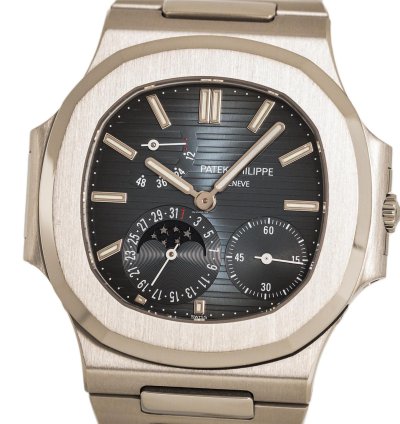 Patek Philippe Nautilus Power Reserve Mark-1 Ref-3712-1a-001 Steel Three Red Dots Box Extract Bj 2005 Patek Service 2023 Excellent