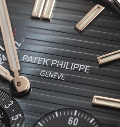 Patek Philippe Nautilus Power Reserve Mark-1 Ref-3712-1a-001 Steel Three Red Dots Box Extract Bj 2005 Patek Service 2023 Excellent