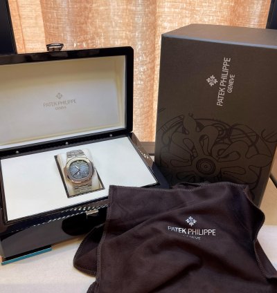 Patek Philippe Nautilus Power Reserve Moon Phase Stainless Steel