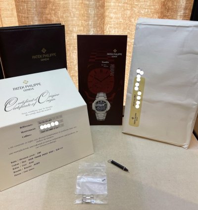 Patek Philippe Nautilus Power Reserve Moon Phase Stainless Steel