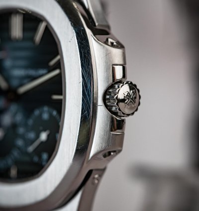 Patek Philippe Nautilus Power Reserve Moon Phase Stainless Steel