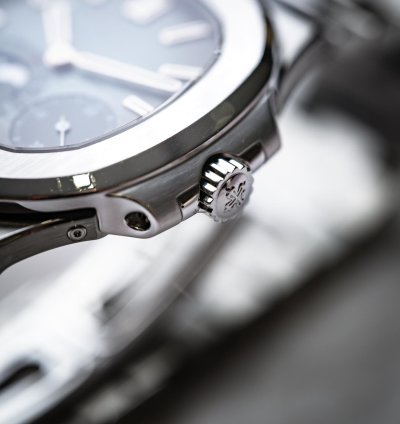 Patek Philippe Nautilus Power Reserve Moon Phase Stainless Steel