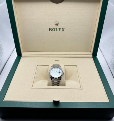Rolex Day-date 40 Platinum Ice Blue Dial New Unworn 2024