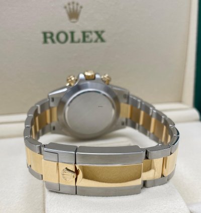 Rolex Daytona New Daytona 126503 Black Diamond Dial Two Tone Yellow Gold Stainless Steel