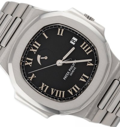 Patek Philippe Nautilus Power Reserve Steel Roman Dial 42mm Ref 3710 1a-001 Full Set 1999