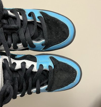 2008 Nike Dunk Mid Pro Sb Black Aqua Fuel Blue