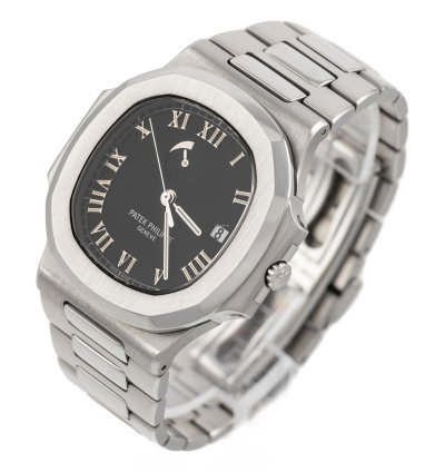 Patek Philippe Nautilus Power Reserve Steel Roman Dial 42mm Ref 3710 1a-001 Full Set 1999