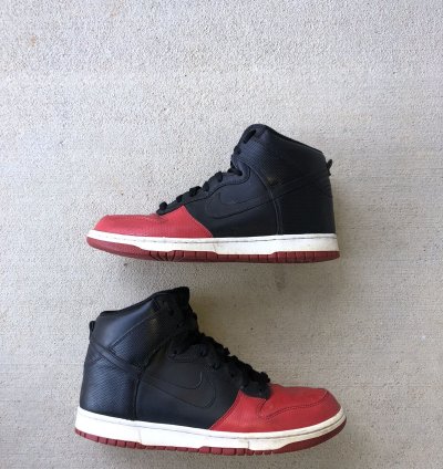 2008 Nike Dunks Black Sport Red