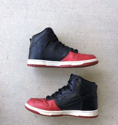 2008 Nike Dunks Black Sport Red