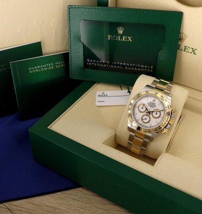 Rolex Daytona New Daytona Steel And Gold Ref 126503 White Dial Full Set 2023