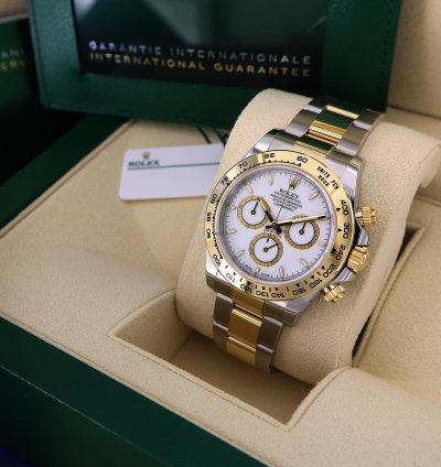 Rolex Daytona New Daytona Steel And Gold Ref 126503 White Dial Full Set 2023