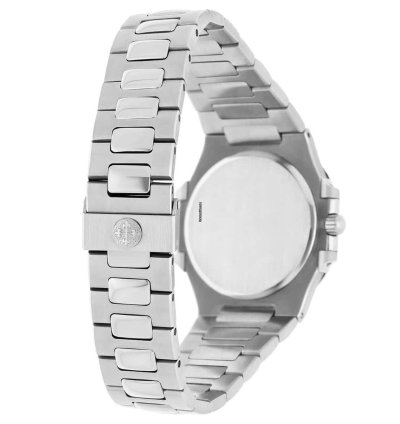 Patek Philippe Nautilus Quartz 33mm Black Dial Stainless Steel Watch 3900 1 Box And Papers
