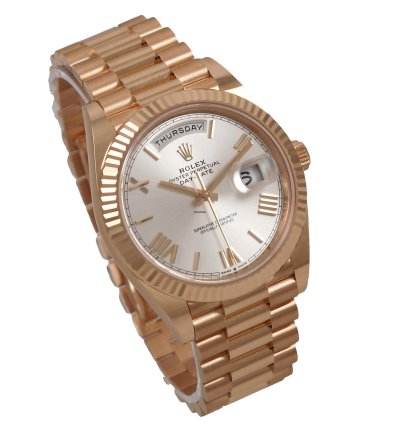 Rolex Day-date 40 President 228238 Yellow Gold Silver Dial Full Set New 2022