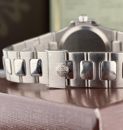 Patek Philippe Nautilus Rare Platinum Patek Philippe Nautilus 4700 1p Ladies With Factory Diamond Dial