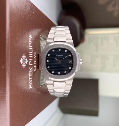 Patek Philippe Nautilus Rare Platinum Patek Philippe Nautilus 4700 1p Ladies With Factory Diamond Dial