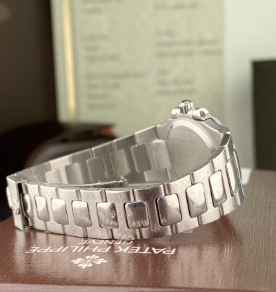 Patek Philippe Nautilus Rare Platinum Patek Philippe Nautilus 4700 1p Ladies With Factory Diamond Dial