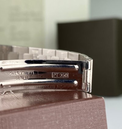Patek Philippe Nautilus Rare Platinum Patek Philippe Nautilus 4700 1p Ladies With Factory Diamond Dial