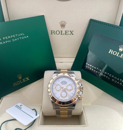 Rolex Daytona New Model - White Dial 126503 Steel Gold 2024 New Unworn Full Set Box Papers