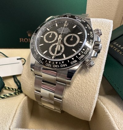 Rolex Daytona New Model 2024 Steel Rim Bezel Ceramic Stainless Steel Black Dial Oyster