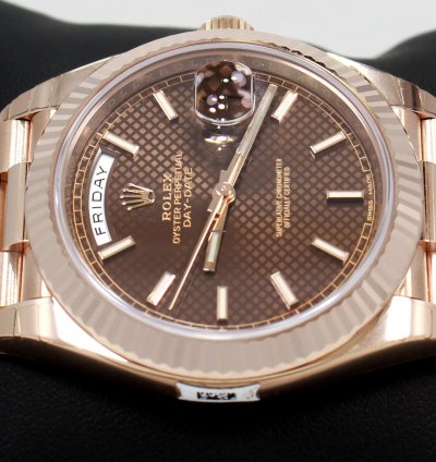 Rolex Day-date 40 President 40mm Day-date 228235 18k Rose Gold Chocolate Motif