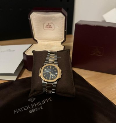 Patek Philippe Nautilus Recently Servised Original Box Wooden Box And Travel Case