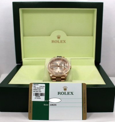 Rolex Day-date 40 President 40mm Day-date 228235 18k Rose Gold Sundust Unworn