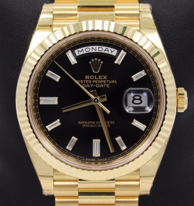 Rolex Day-date 40 President Day-date 228238 18k Yellow Gold Diamond Dial New