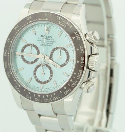 Rolex Daytona New Release 2023 Papers Rolex Daytona Platinum Glacier Blue 40 126506 Watch Box