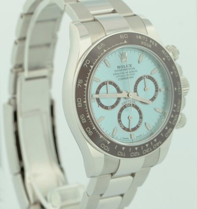 Rolex Daytona New Release 2023 Papers Rolex Daytona Platinum Glacier Blue 40 126506 Watch Box