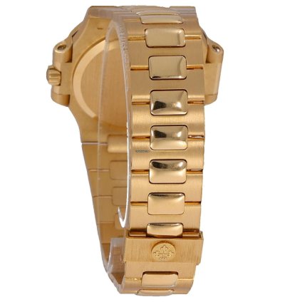 Patek Philippe Nautilus Ref 3800 001 Gold 18k 37mm Black Dial Full Set 1998