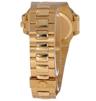 Patek Philippe Nautilus Ref 3800 001 Gold 18k 37mm Black Dial Full Set 1998