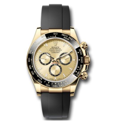 Rolex Daytona New Release 2024 Yellow Gold Daytona Oysterflex Champagne Dial 126518