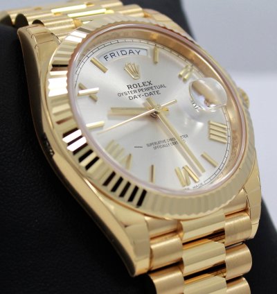 Rolex Day-date 40 President Day-date 228238 18k Yellow Gold Silver Roman Dial